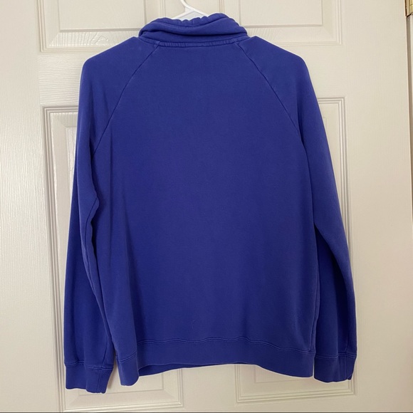 Nike Blue quarter zip sweatshirt with White Logo - Picture 2 of 4